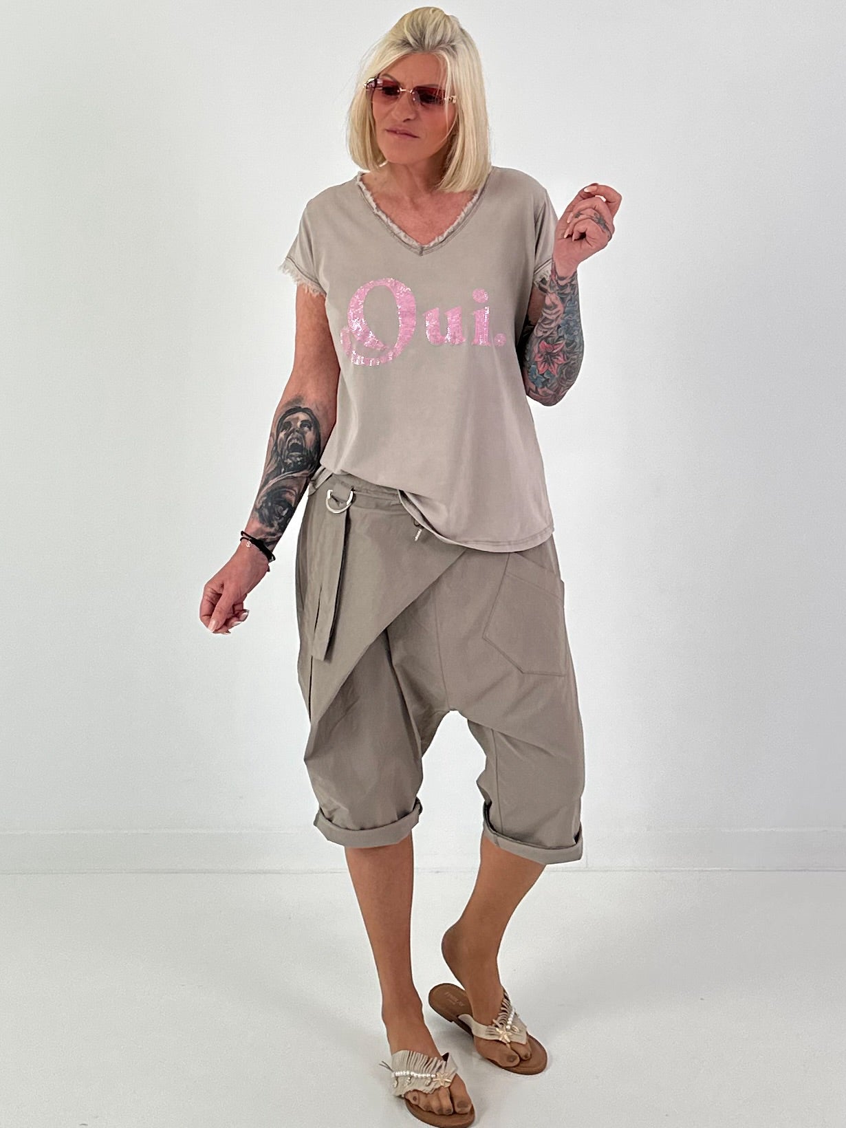 T-Shirt Oui - taupe