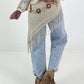Jeans with soft crochet bolero - denim