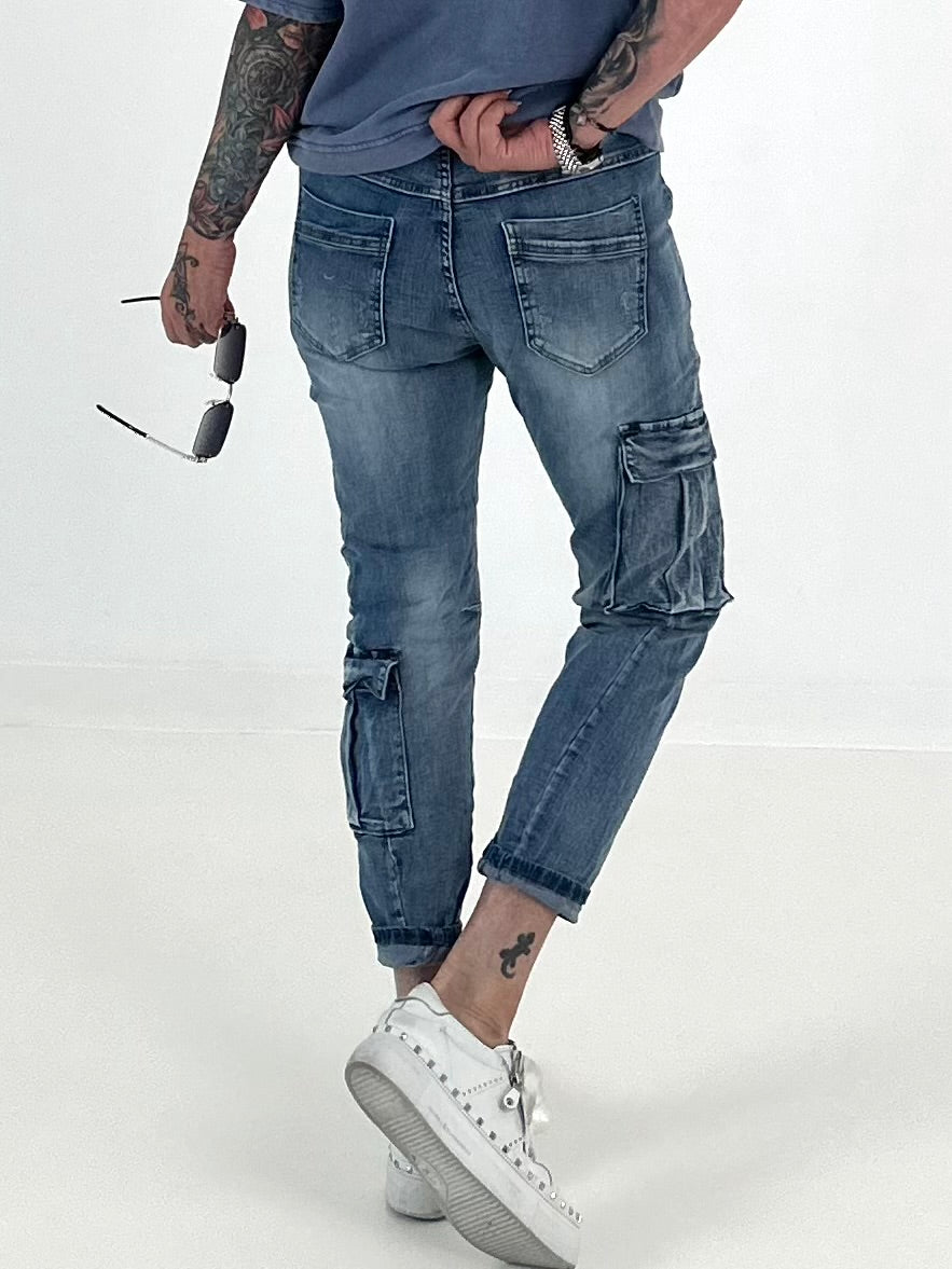 Cargo Jeans - denim