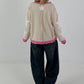 Sweatshirt mit trendigen Sternelementen- beige