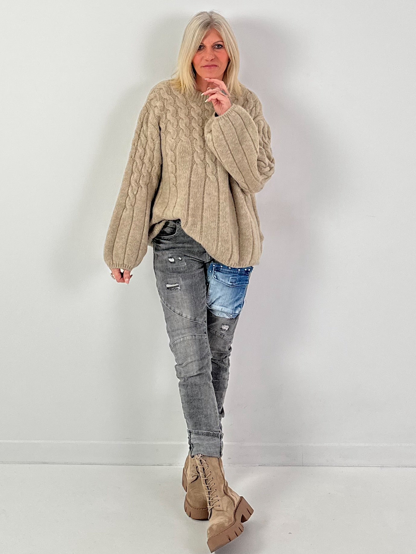 Jeans model "The Pocket" - gray denim