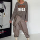 Oversized Pullover Good Days - taupe
