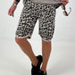 Sweat Short Leo mit Nieten - beige
