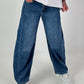 Wide Leg Jeans - dark blue