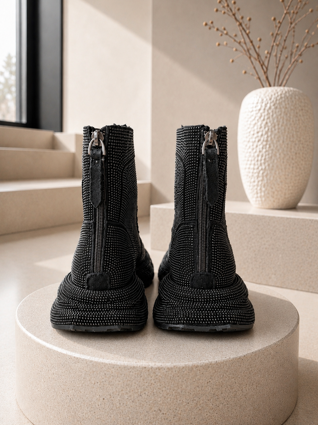 Bootie sparkle allover - black - leo