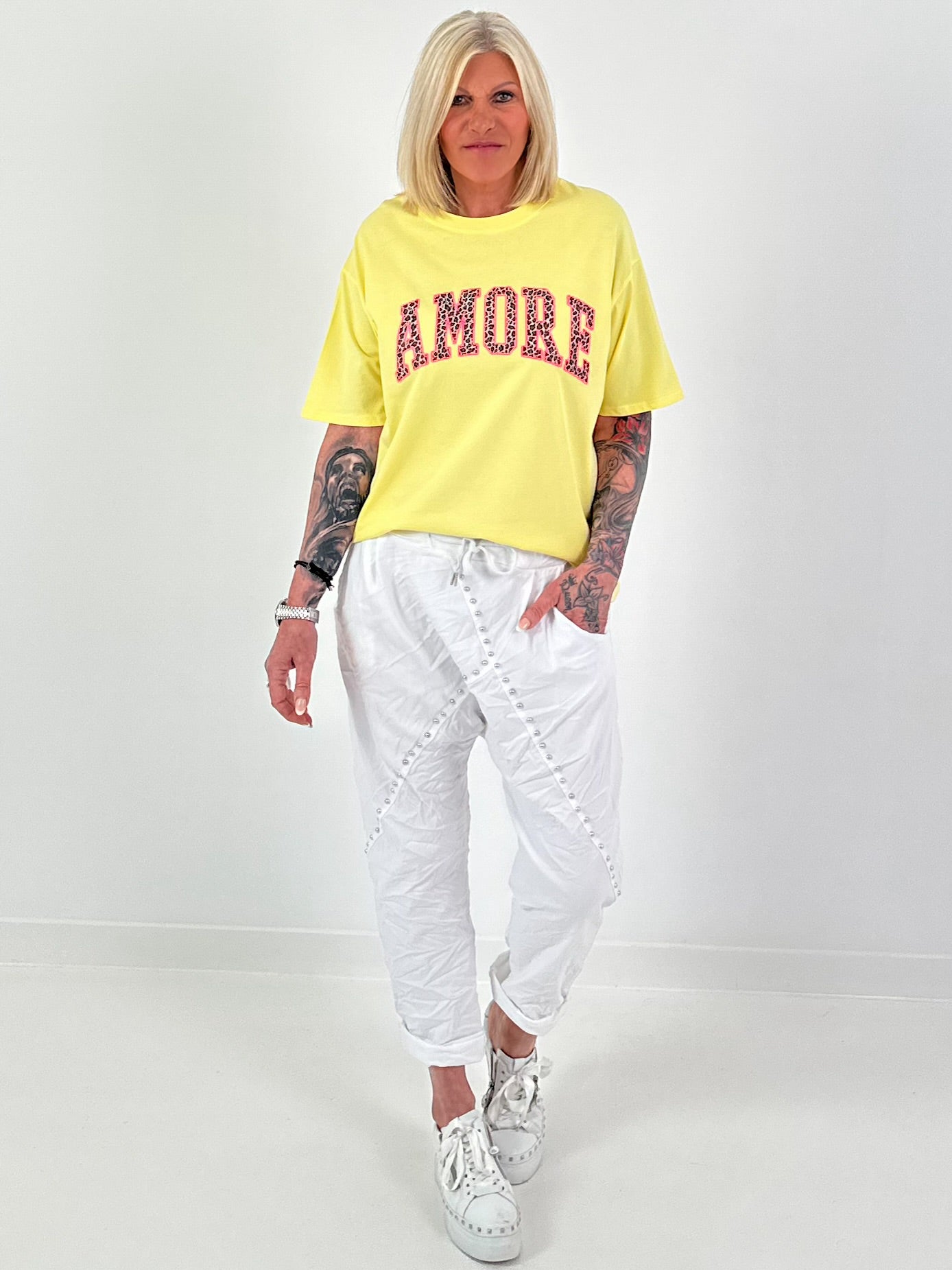 T-Shirt Amore - yellow