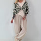 Tunic with integrated top - camouflage-beige-khaki