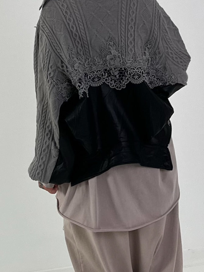 1 Jacke 2 Looks - schwarz-grau