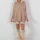 Oversized trui model “Relaxed Chic” - beige