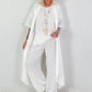 Lightweight Long Coat - White