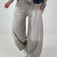 Lässige Sweat Ballonhose im Used-Look - taupe