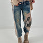 Women's jogg jeans in a used look - denim
