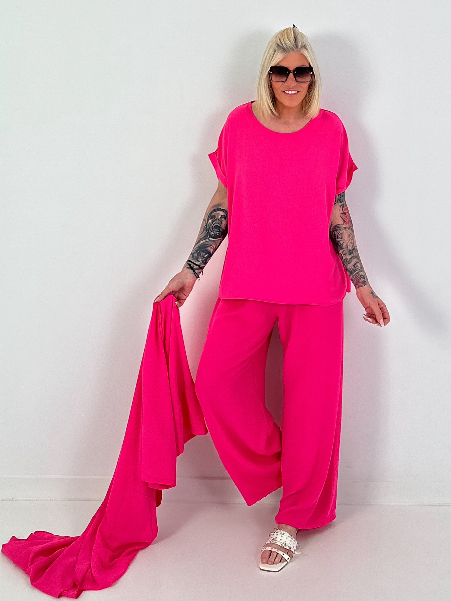 Light two-piece set - pink