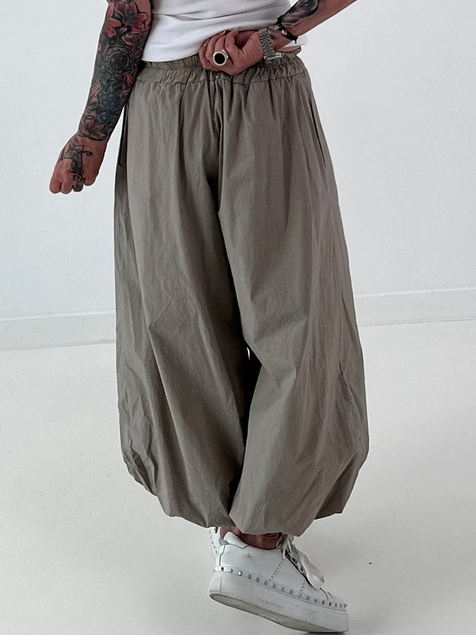Ballon Hose  -taupe