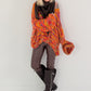 Weicher Oversized Grobstrickpullover  - mehrfarbig