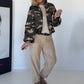 Puffy-Bomberjacke im Camouflage-Look - oliv-mehrfarbig