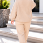 Kuschelig kastiger Pullover - beige