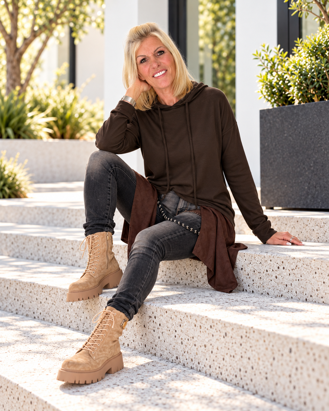 Waist Wrap in Wildlederoptik - mokka ( lieferbar ab ca. 29.10.26)