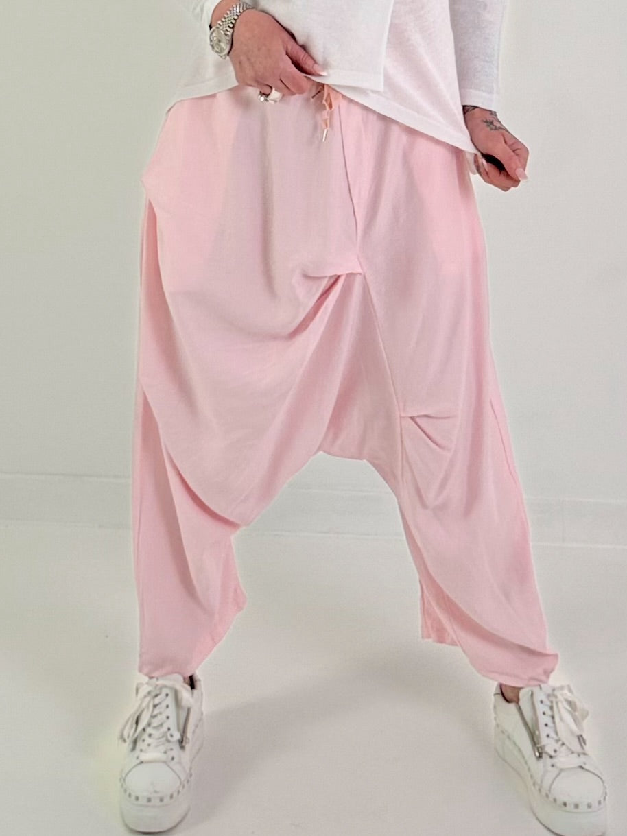 Leichte Haremhose - rosa