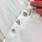 Boyfriend Hose mit Herzknöpfen - weiss