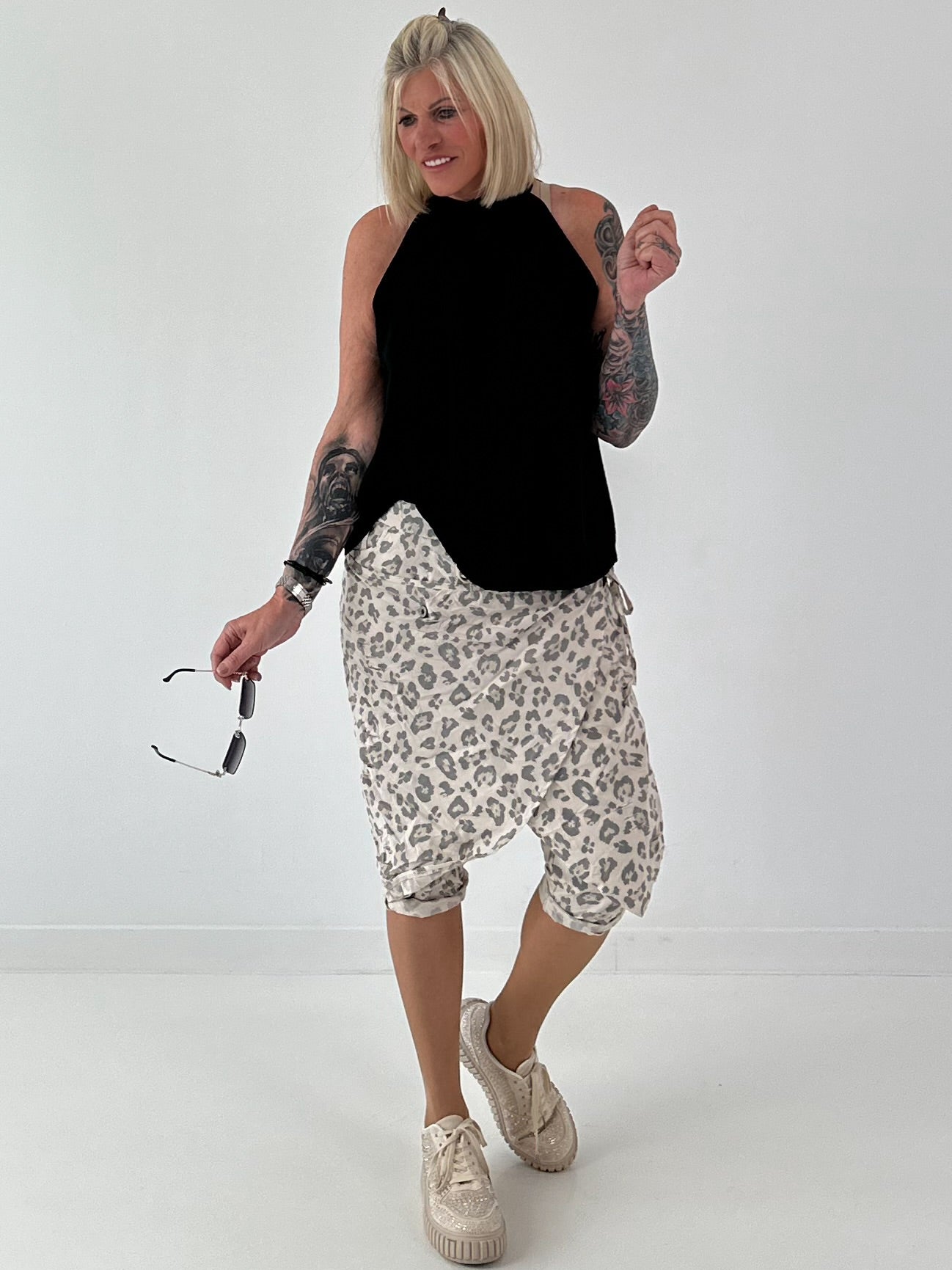 Neckholder Top -schwarz