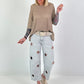 Half-sleeve T-shirt - taupe
