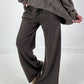 Knitted trousers model "Weave&amp;Wear" - brown