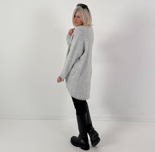 Pullover Modell "Moon Pearl" - hellgrau