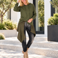 Waist Wrap in Wildlederoptik - oliv