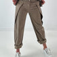 Hose mit besonderem Design - taupe