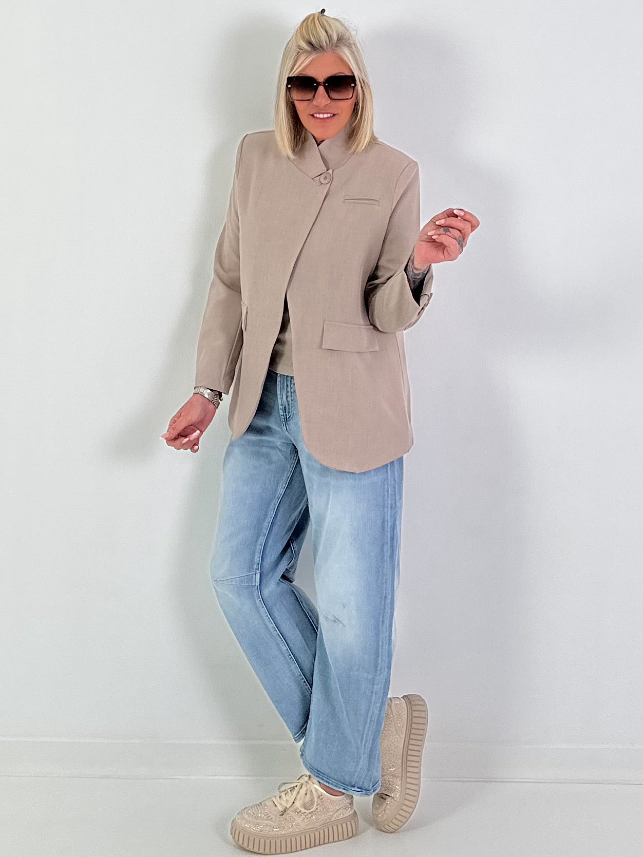 Blazer one button - beige