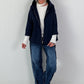 Light jacket with hood - navy blue