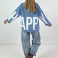 Sweatshirt model "Happiness" - blue
