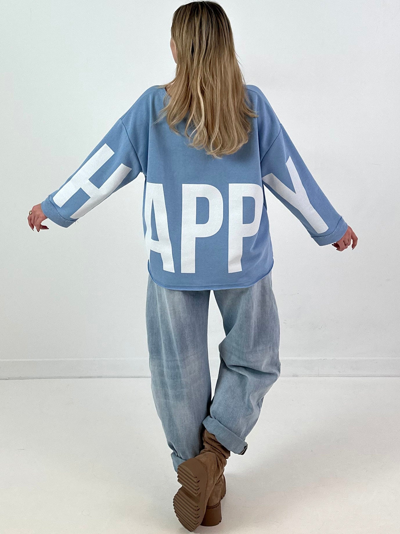 Sweatshirt model "Happiness" - blue