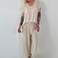 Fine knit shirt Mouse - beige