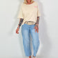 Sweat T-shirt Matcha - beige