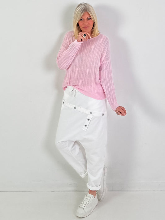 Strickpullover Modell "Soft Breeze" - rosa