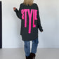 Oversized Shirt Style - anthracite