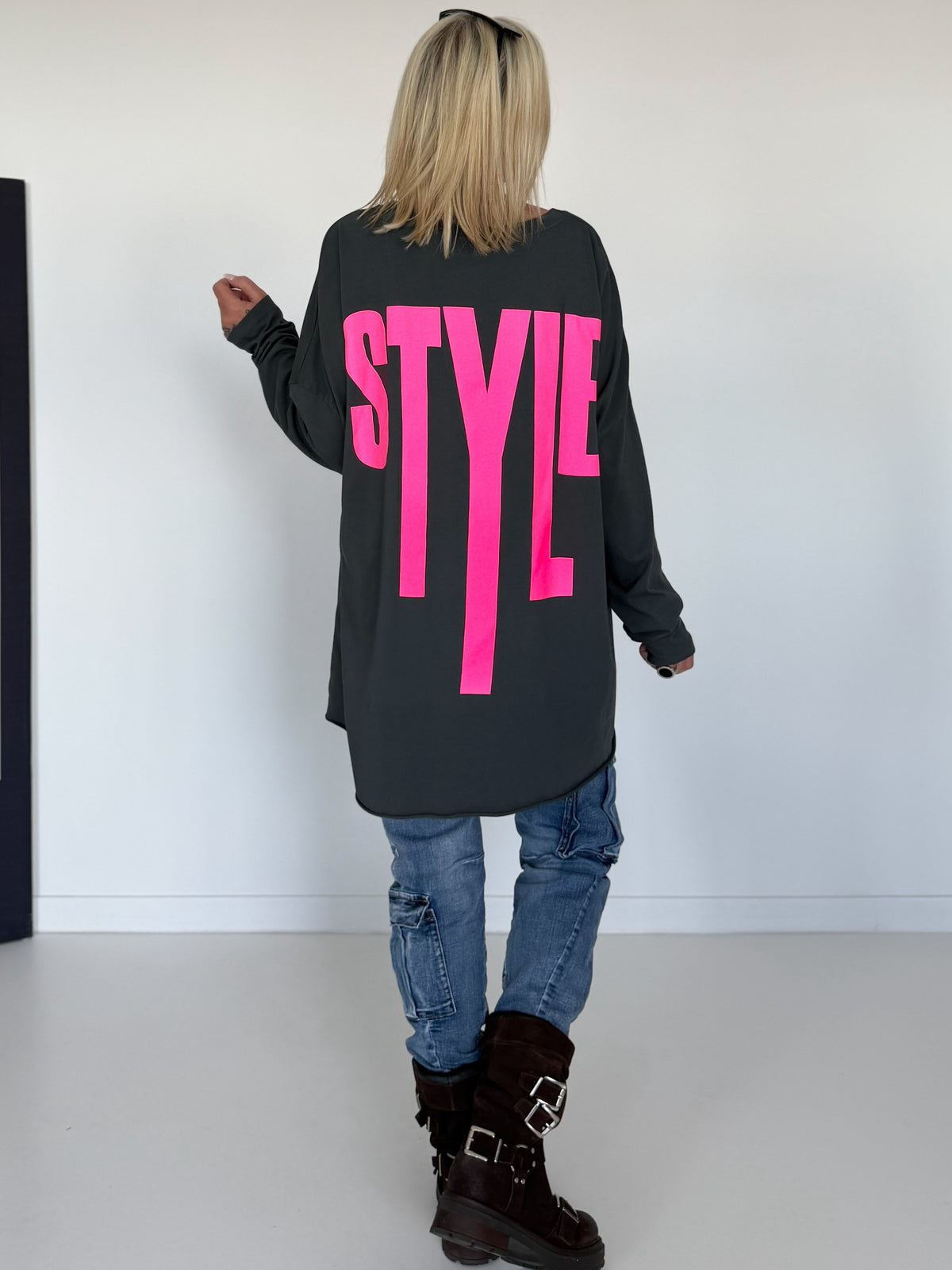Oversized Shirt Style - anthracite