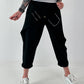 Sweatshirt Hose mit lässigen Details - schwarz