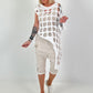 Shirt with all-over cut-outs and eyelets - white (available from 05/11/26)