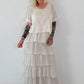 Kleid im Lagenlook - beige