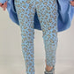 Hose mit Leo-Muster - hellblau