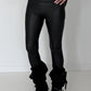 Lederleggings - schwarz