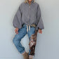 Jacke mit Puffärmelchen - grau