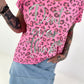 T-Shirt Leo Don't Overthink - neon pink