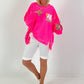 Sweater It's All Good - neon pink