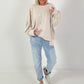 Sweater mit Schriftzug - beige