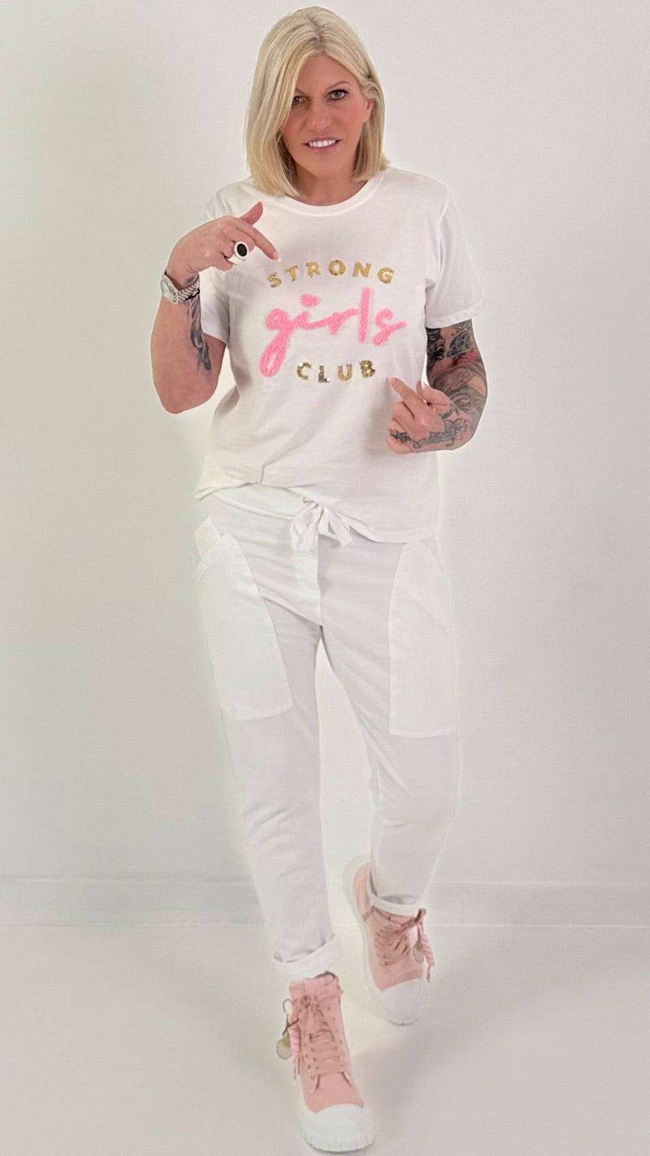 T-Shirt Girls Club - weiss