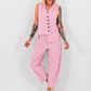 Weste asymmetrisch - rosa